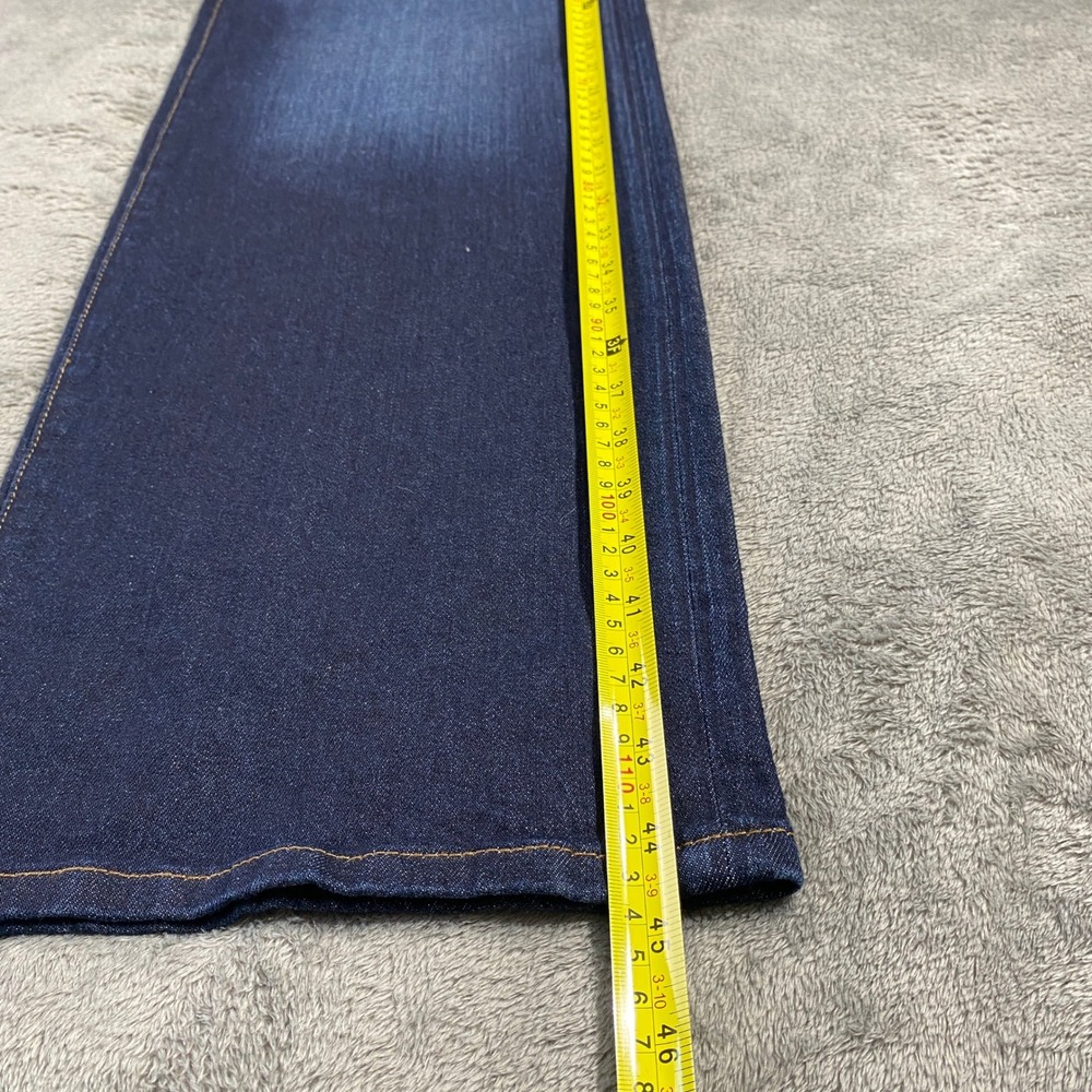 Evereve The Ever Trouser Jeans Womens 29 Blue Dark Wash High Rise Wide Leg EUC - Picture 10 of 15